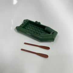 Rubber Boat Building Block Toy Model for Christmas and Halloween