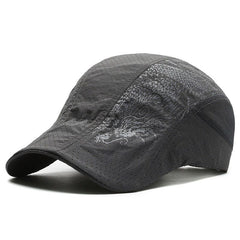 Men's Outdoor Street Sunscreen Cap Thin Mesh Printed Beret