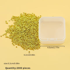 Silver Iron Beads DIY Jewelry Accessories 2-8mm