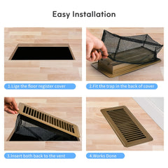 Floor Vent Cover Filter Net Air Vent Screen Mesh Catcher