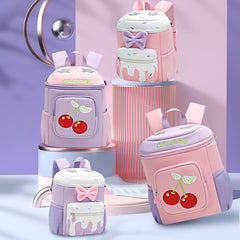 Cherry Bow Knot Backpack for Kids