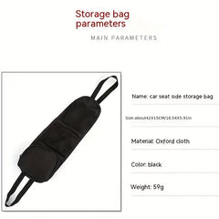 Minimalist Solid Storage Bag Lightweight Car Seat Bag Nylon Travel Accessories