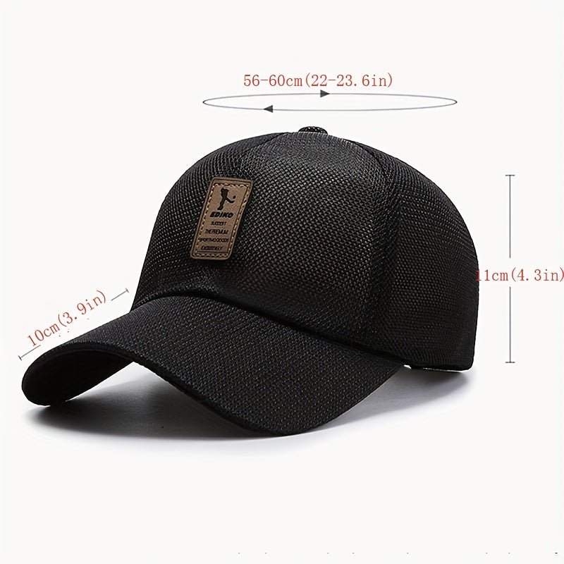 Men's Breathable Baseball Cap Sun Protection For Outdoor Sports