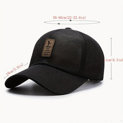 Men's Breathable Baseball Cap Sun Protection For Outdoor Sports