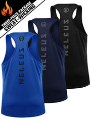 Men's Letter Print Sleeveless Shirt Athletic Quick Dry Breathable Tank Top