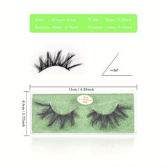 10 Styles 8 Layer False Eyelashes Long Lasting 3D Lashes Natural Look