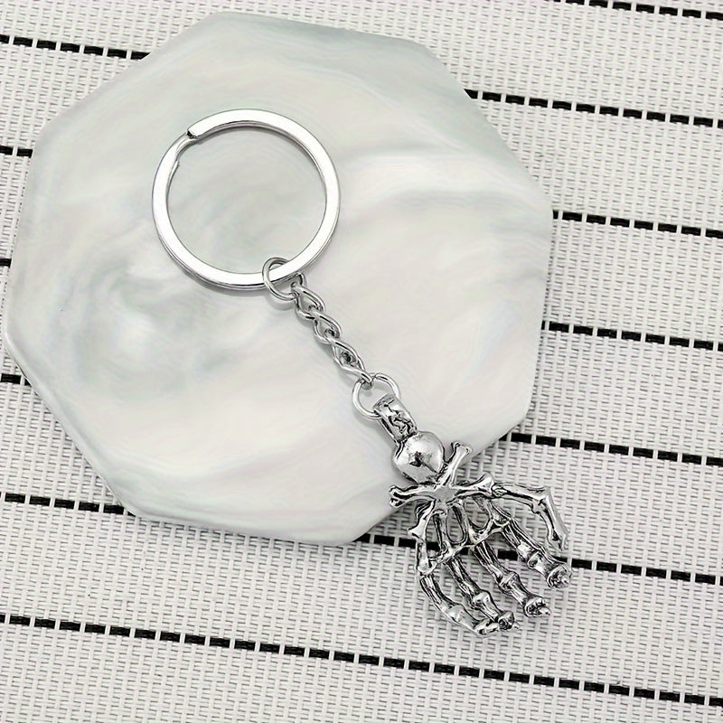 Skull Palm Keychain Keyring Halloween Gift Men Women
