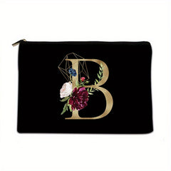 Letter Pattern Zipper Coin Purse Lightweight Clutch Purse