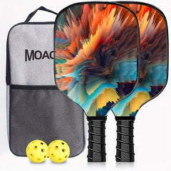Fiberglass Carbon Fiber Pickleball Paddle Set for Indoor Outdoor