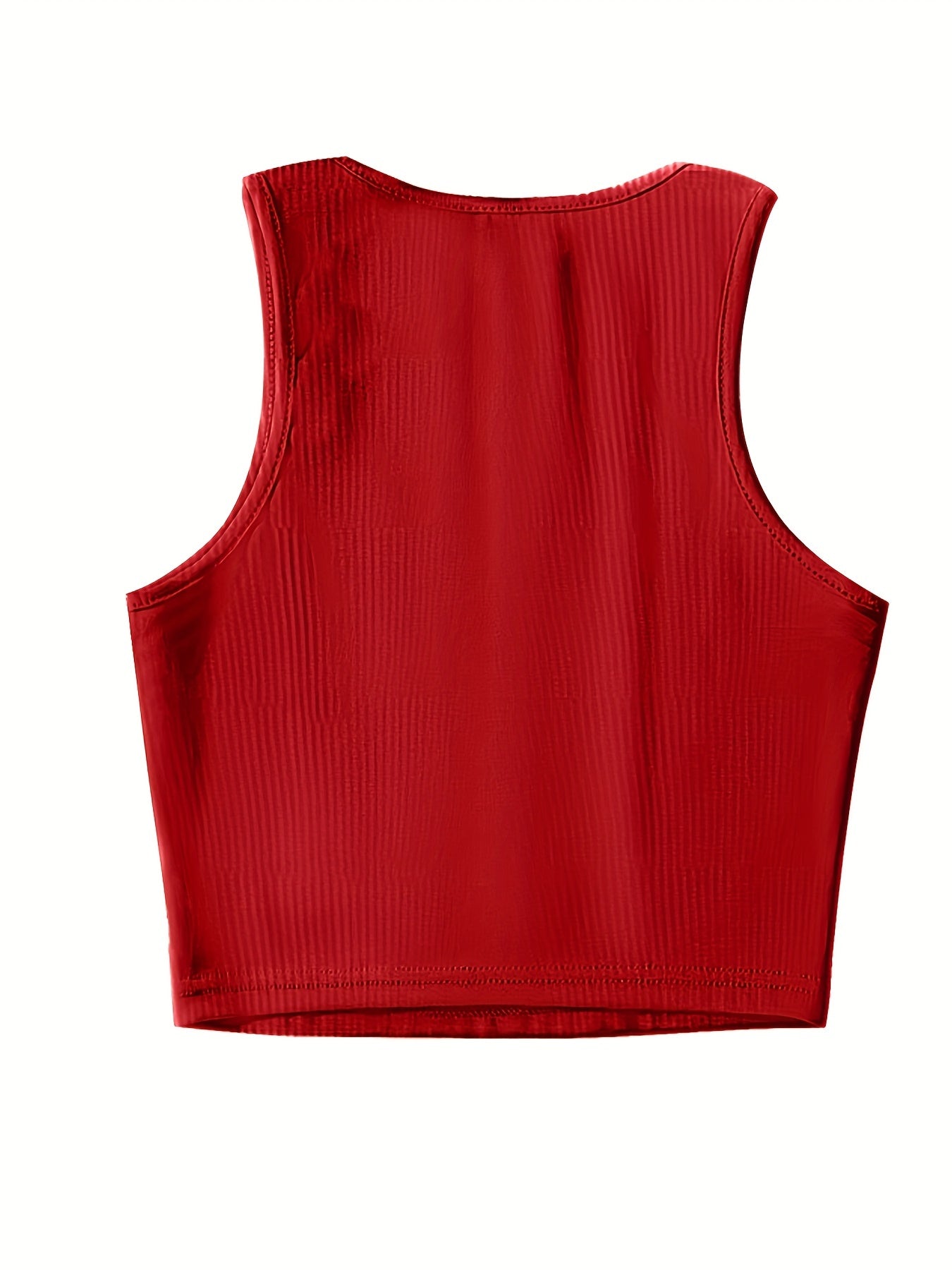 Sexy Tank Top Women's Plus Micro Ribbed Solid Sleeveless