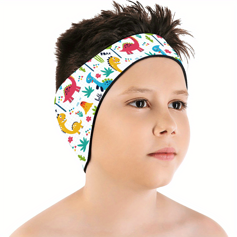 Girls Cartoon Swim Headband - Waterproof Ear Protection Band