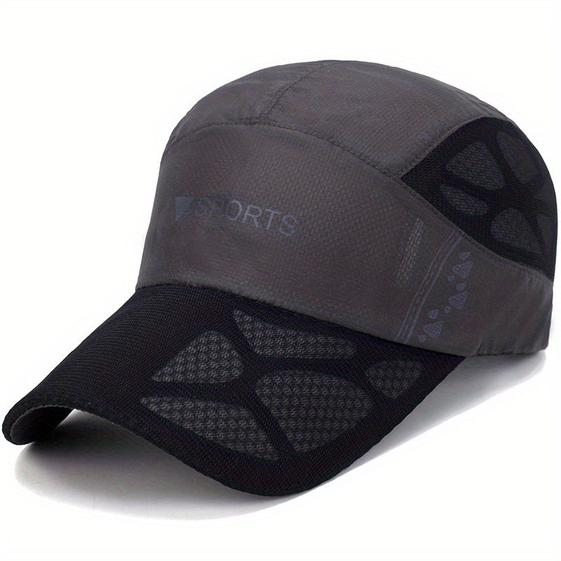 Mesh Breathable Sports Baseball Cap Quick Drying Sun Hat Lightweight