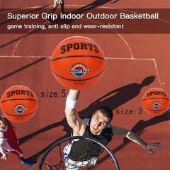 Size 5 Rubber Basketball for Training Practice