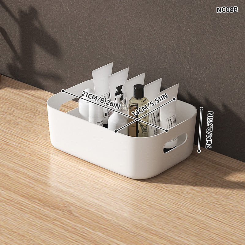 Storage Box with Lid Bathroom Shower Supplies Basket Plastic Container