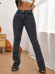 High Rise Flared Leg Jeans