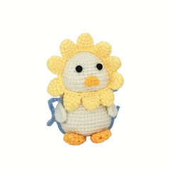 2 Red Crochet Material Sets for Travel Duck Doll with English Instruction Manual