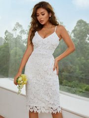 Lace Bodycon Dress Backless Wedding Gown