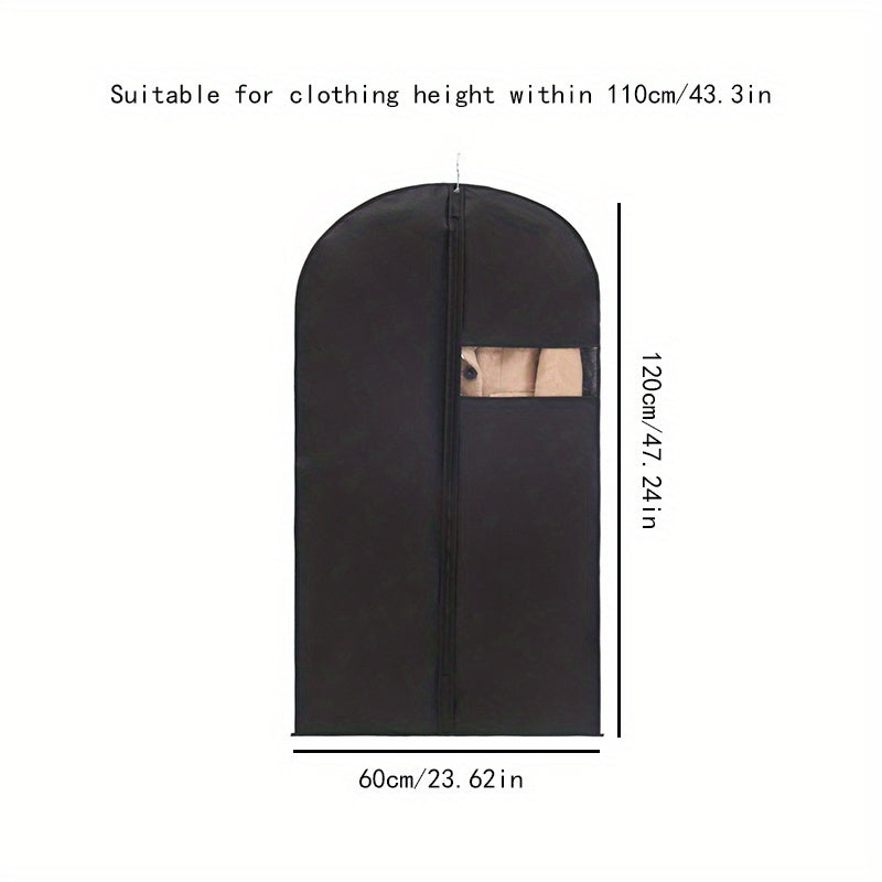 Garment Bag for Hanging Clothes Non Woven Fabric Dust Proof Cover with Zipper