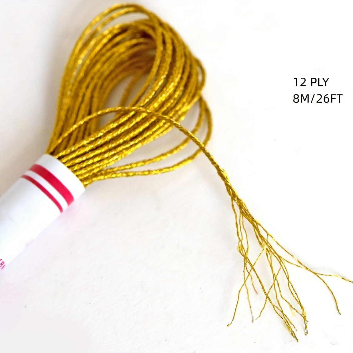 12 Colors Metallic Embroidery Thread Set for Craft Needlework Hand Embr
