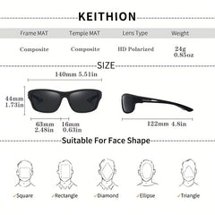 Polarized Sports Sunglasses With Glasses Strap For Women Men