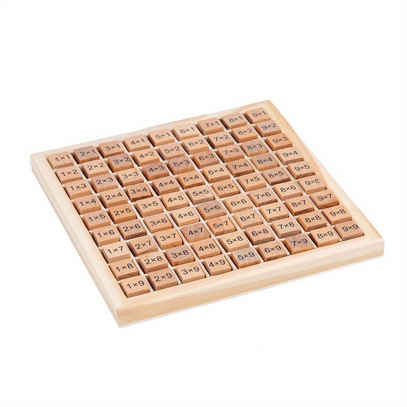 Wooden Math Multiplication 1-9 Times Tables Board Game
