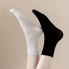 12 Pairs Women's Mid Tube Socks, Comfy & Breathable Stockings