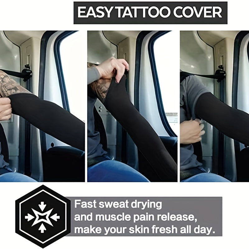 Cooling Arm Sleeves Ice Silk Sun UV Protection Arm Sleeves For Cycling Fishing