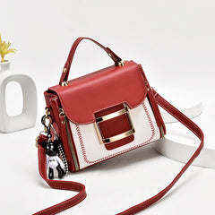 Stylish Top Handle Bag Faux Leather Purse Shoulder Bag