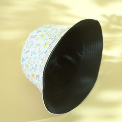 Colorful Butterfly Bucket Hat Reversible Fisherman Cap Women Sun Shade Beach Sun