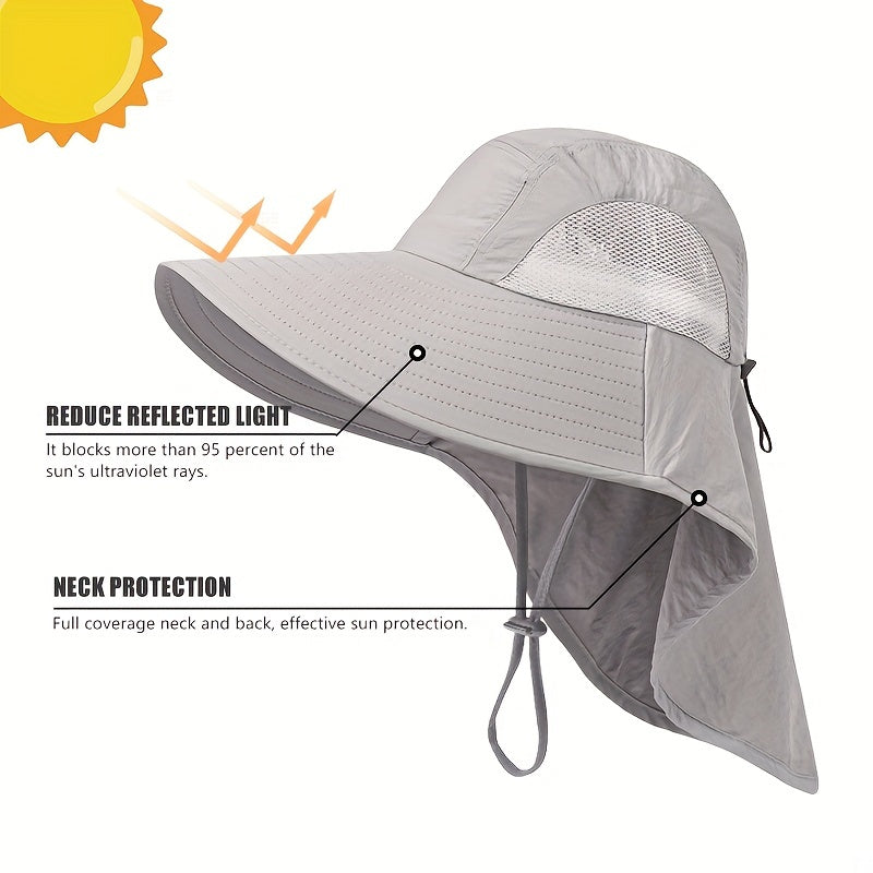 Men's Wide Brim Sun Protection Fishing Hat