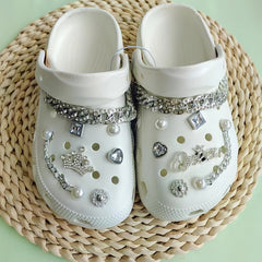 Rhinestone Chain Sandal Shoe Accessories