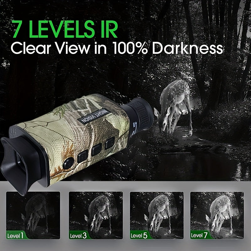 Rechargeable 8x Zoom Camouflage Night Vision Goggles