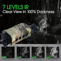 Rechargeable 8x Zoom Camouflage Night Vision Goggles