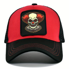 Unisex Mesh Baseball Cap Clown Embroidery Outdoor Sport Hat