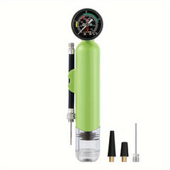 Mini Ball Pump Hand Push Portable Plastic Pump With Pressure Gauge