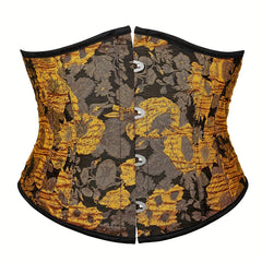 Floral Corset Tummy Control Lace Up Body Shaper Women's Lingerie