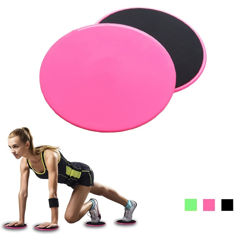 2pcs TPE Yoga Sliding Discs Fitness Foot Sliding Pads Core Training