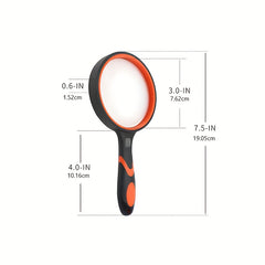 Sky 75mm 10X Handheld Magnifying Glass Shatterproof Reading Magnifier