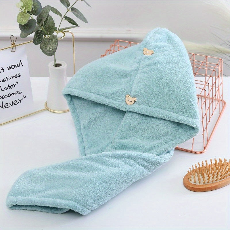 Thickened Soft Hair Drying Cap Quick-drying Towel for Women