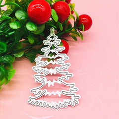 1pc Christmas Tree Embossed Mold Xmas Cutting Stencils Holiday Tools