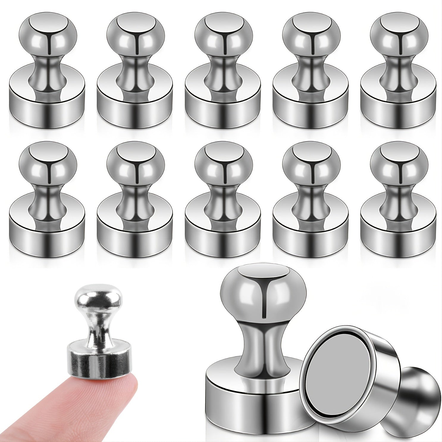 Neodymium Magnets 12/18pcs for Magnetic Boards & Whiteboards