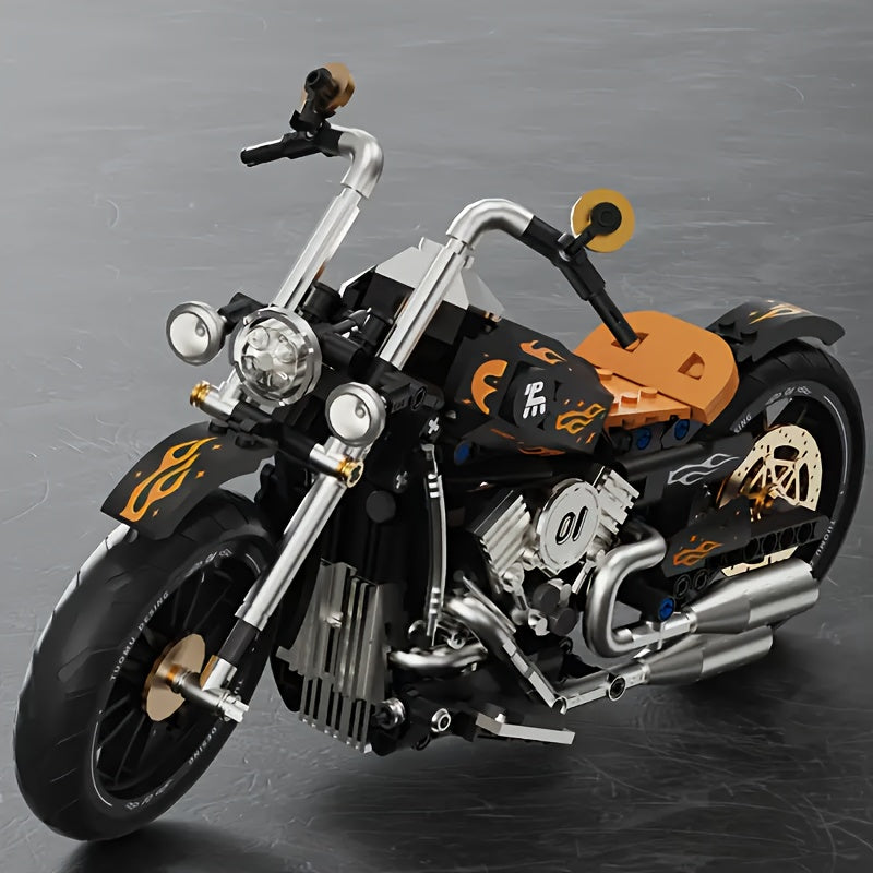Motorcycle Building Block Set - Two Sets of Classic Simulation Models