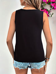 Butterfly Print Tank Top Women's Sleeveless Top
