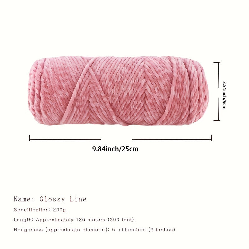Velvet Yarn Soft And Skin Friendly Crocheting Knitting Hand Weaving DIY 200g