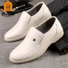 LAORENTOU Men's Leather Dress Shoes Lightweight Formal Shoes For Wedding