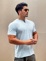 Men's Cotton Sports V Neck Tee for Summer