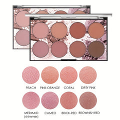 Sunset Blush Palette Matte Finish Highlighting Correcting Blush