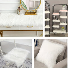 Fluffy Fur Square Patches for Crafts Sewing Clothing