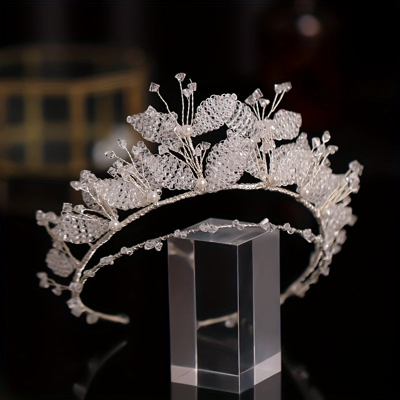 Crystal Headband Tiara Hairband - Bride Rhinestone Wedding Hair Accessories