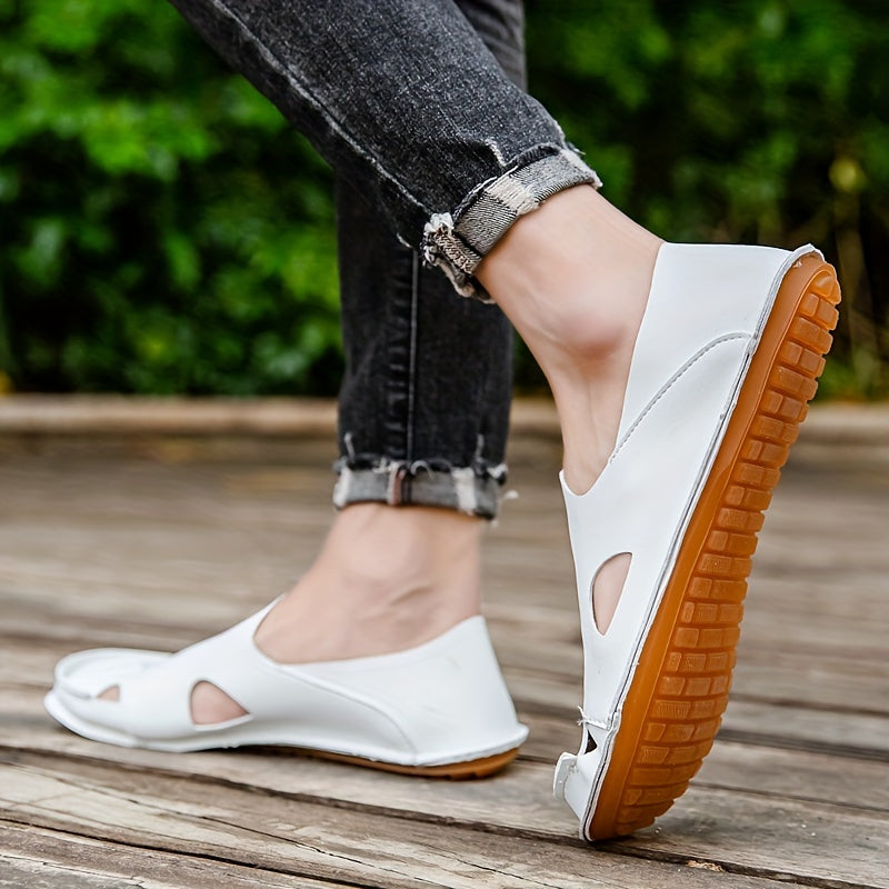 Men's Comfy Clogs Hollow Out Non Slip Garden Shoes